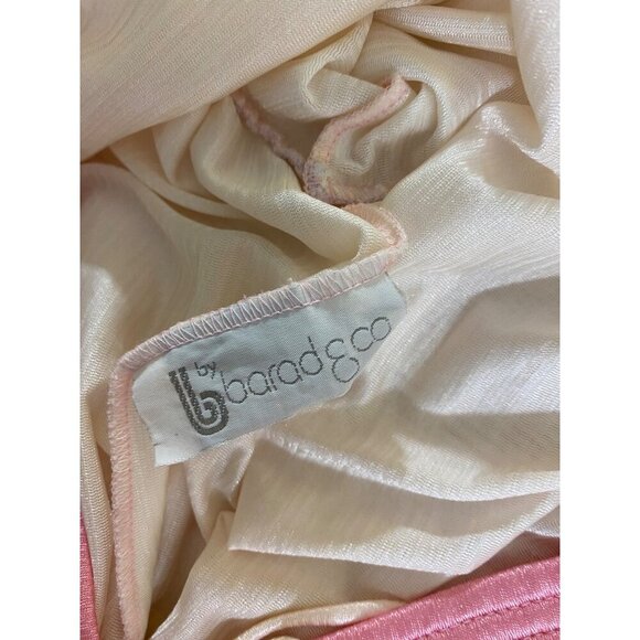 Vintage By Barad & Co Women's Cream With Pink Trim Bathrobe - Large - Picture 10 of 13